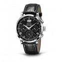 Orologio extra-fort grande date 31046 nero con cinturino in pelle Eberhard