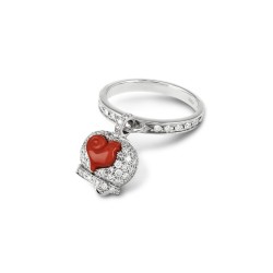 Chantecler - Anello Campanella - Oro Bianco - Diamanti
