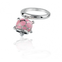Chantecler - Anello Et Voilà - Argento - Smalto Rosa