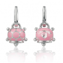 Chantecler - Orecchini Et Voilà - Argento - Smalto Rosa