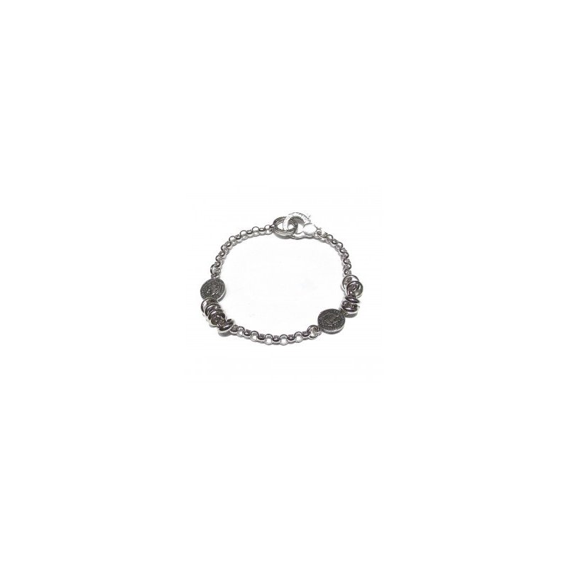 Giovanni Raspini - Bracciale Due Monete - Argento