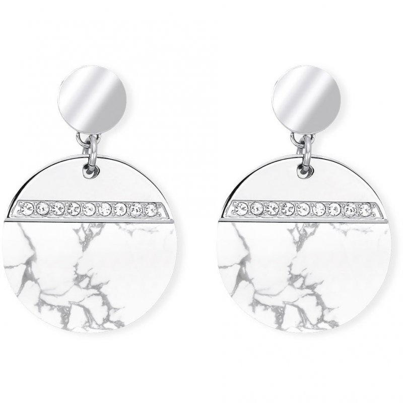 2 Jewels - Orecchini Rotondi - Acciaio 316L - Cristallo