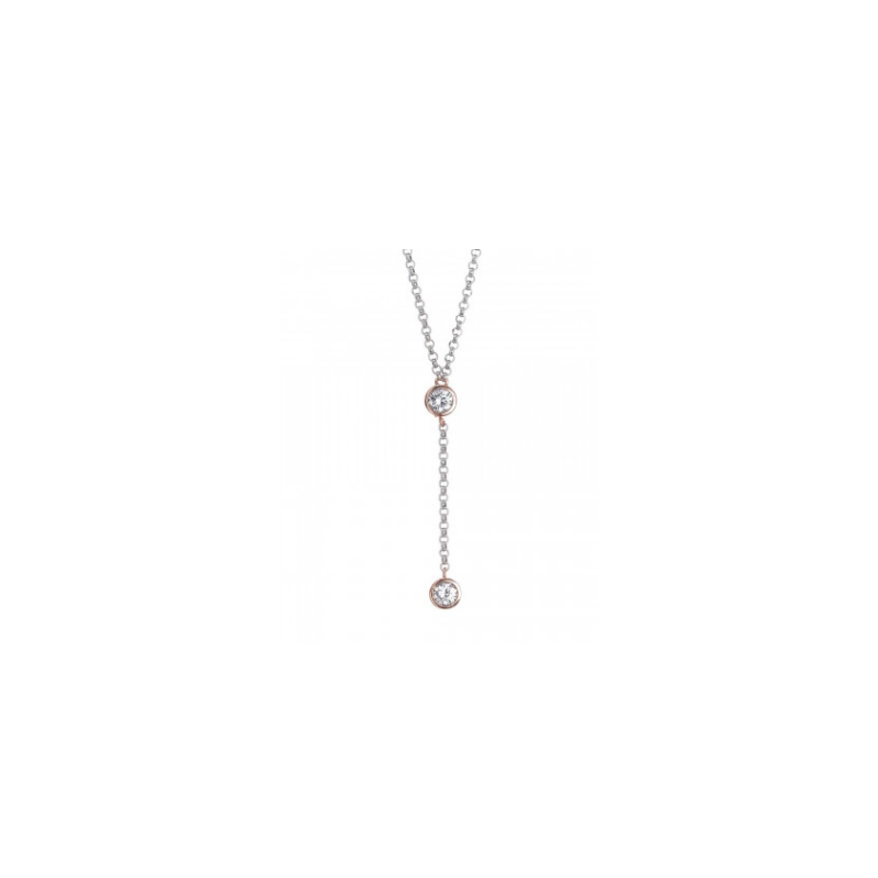 Boccadamo - Collana Cravattino - Zirconi - Oro Rosa