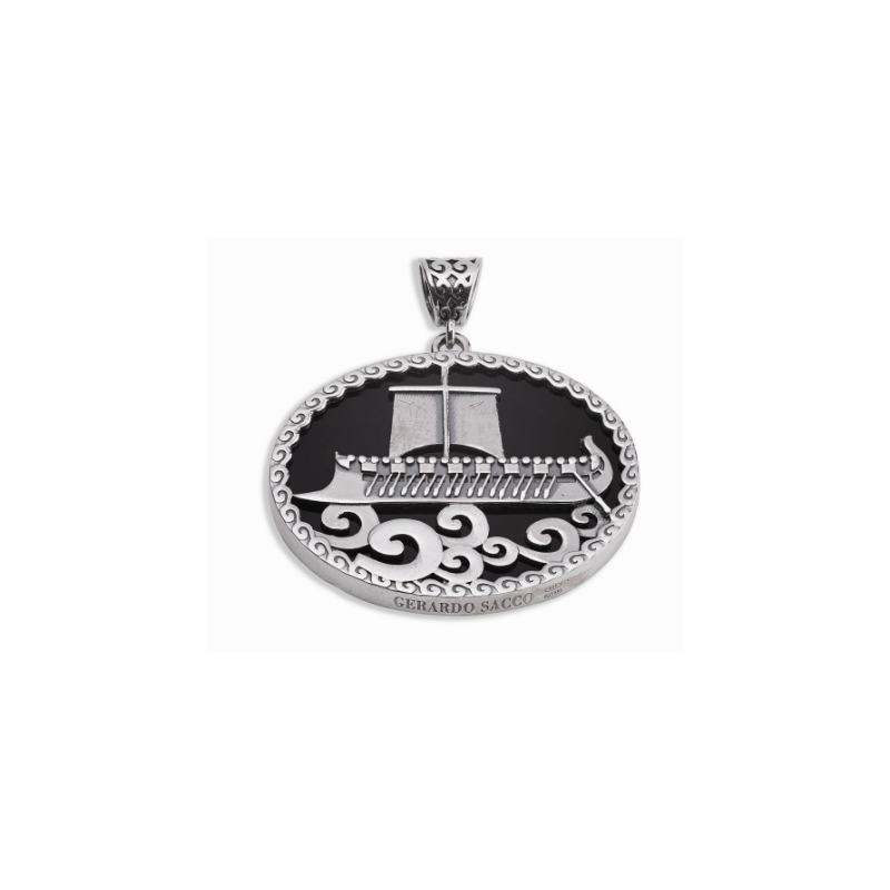 Ciondolo Pendente Gerardo Sacco Phayllos Con Onice - GS 27880
