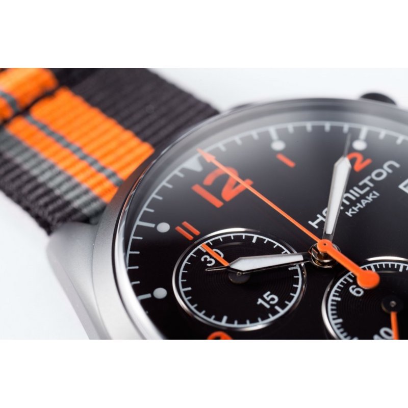 Hamilton - Khaki Aviation Pilot - Acciaio - Nero