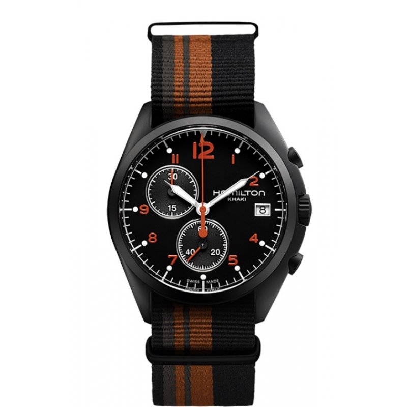 Hamilton - Khaki Aviation Pilot - Acciaio - Nero