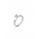 Le Bebe' - Anello Maschietto E Femminuccia - Oro Bianco