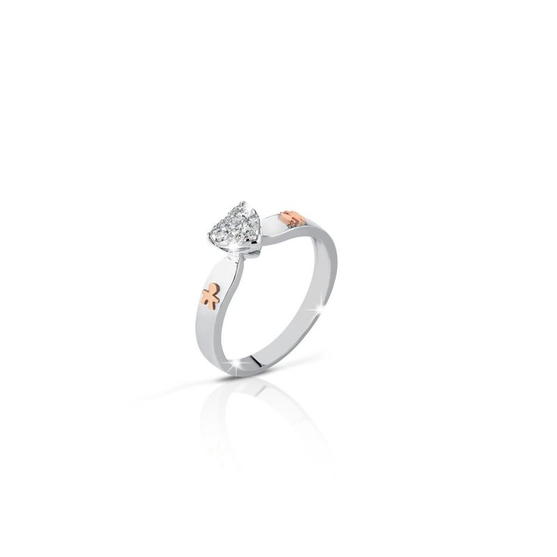 Le Bebe' - Anello Maschietto E Femminuccia - Oro Bianco