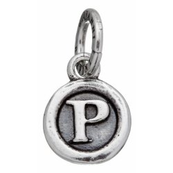 Giovanni Raspini - Charm Lettera Bottone 'P' - Argento
