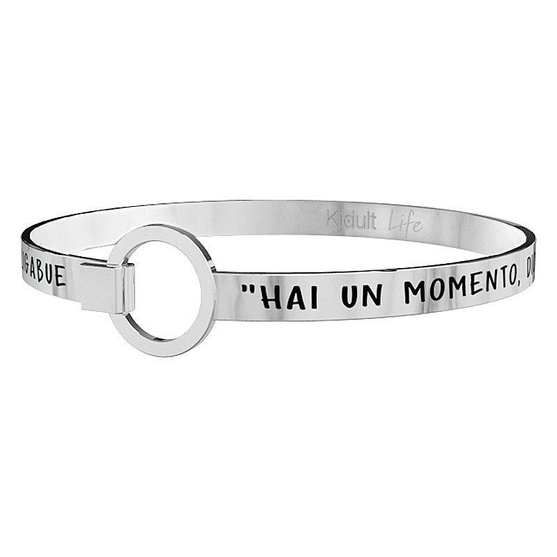 Kidult - Bracciale 'Hai Un Momento, Dio?' - Acciaio - Donna