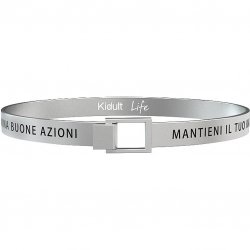 Kidult - Bracciale Mantieni Il Tuo Karma Positivo - Acciaio - Donna