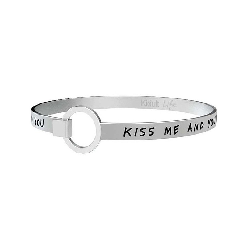 Kidult - Bracciale Love Kiss Me - Acciaio - Donna