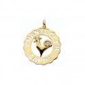 Chantecler - Ciondolo Grande Logo - Oro Giallo - Diamanti