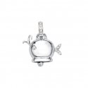 Chantecler - Ciondolo Marinelle Mini Balena - Oro Bianco - Diamanti