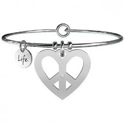 Kidult - Bracciale Pace | Amore - Acciaio - Donna