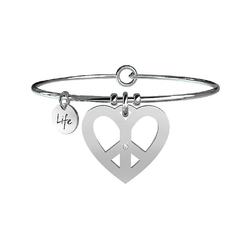 Kidult - Bracciale Pace | Amore - Acciaio - Donna