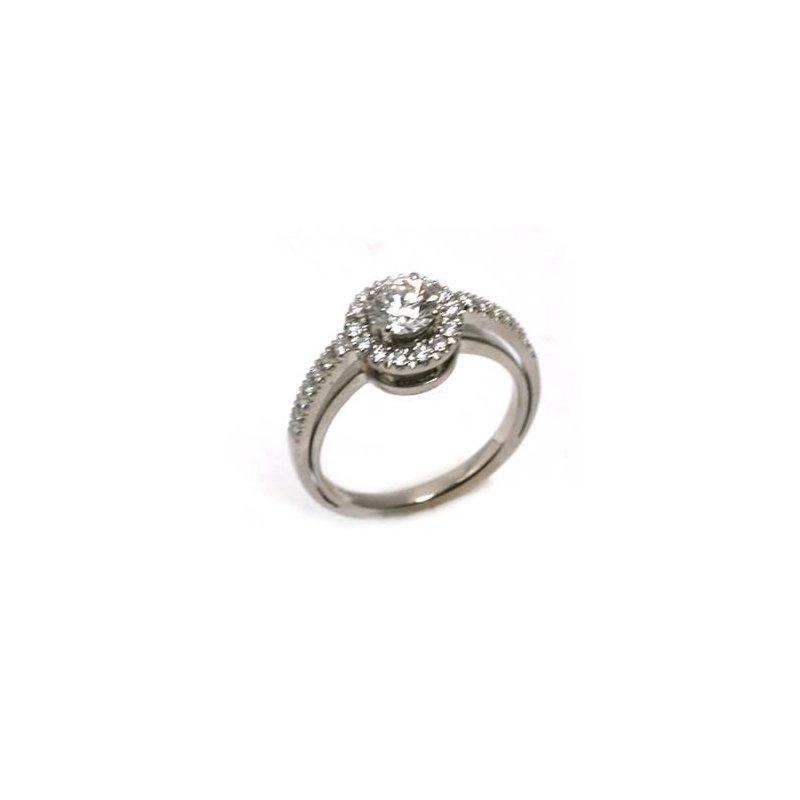 Damiani - Anello Oro Bianco - Diamanti