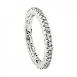 Anello in oro bianco con diamanti