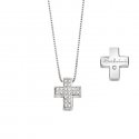 Collana in oro bianco con diamanti.
