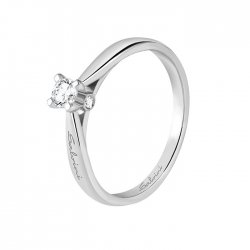 White Gold Solitaire Ring...