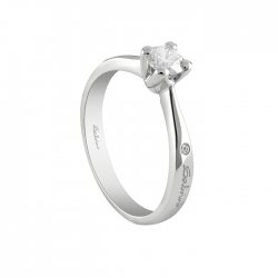White Gold Solitaire Ring...