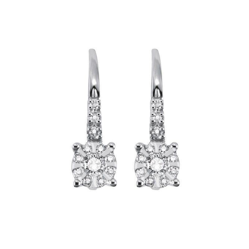 Orecchini in oro bianco e diamanti