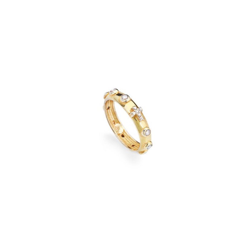 Amen - Anello Rosario - Argento 925 - Zirconi