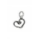 Giovanni Raspini - Charm Cuore Corda - Argento