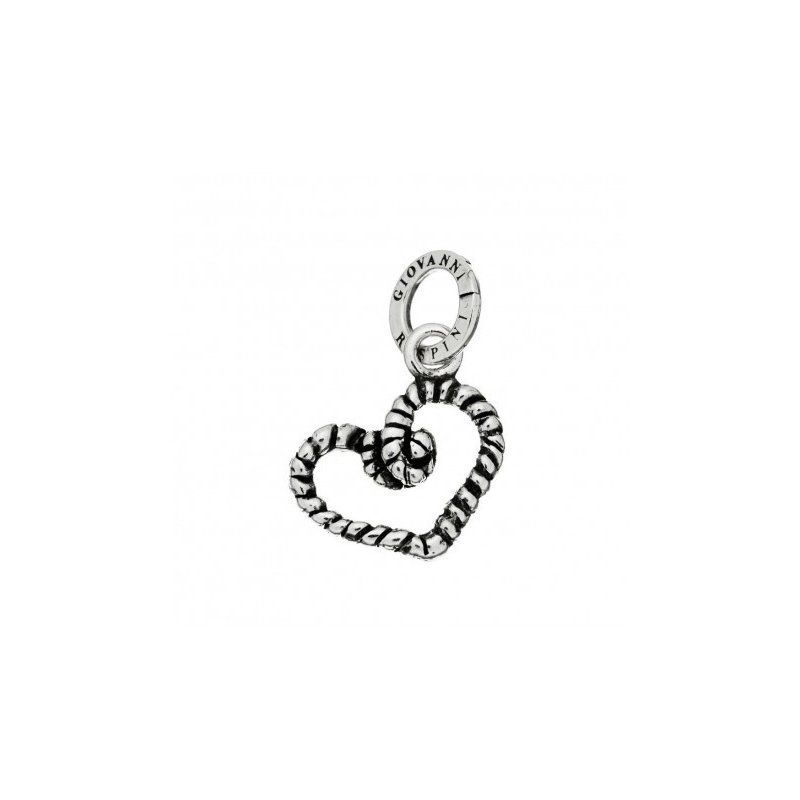 Giovanni Raspini - Charm Cuore Corda - Argento