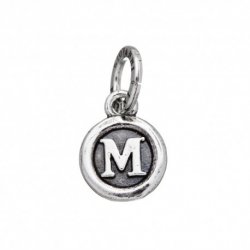 Giovanni Raspini - Charm Lettera Bottone 'M' - Argento