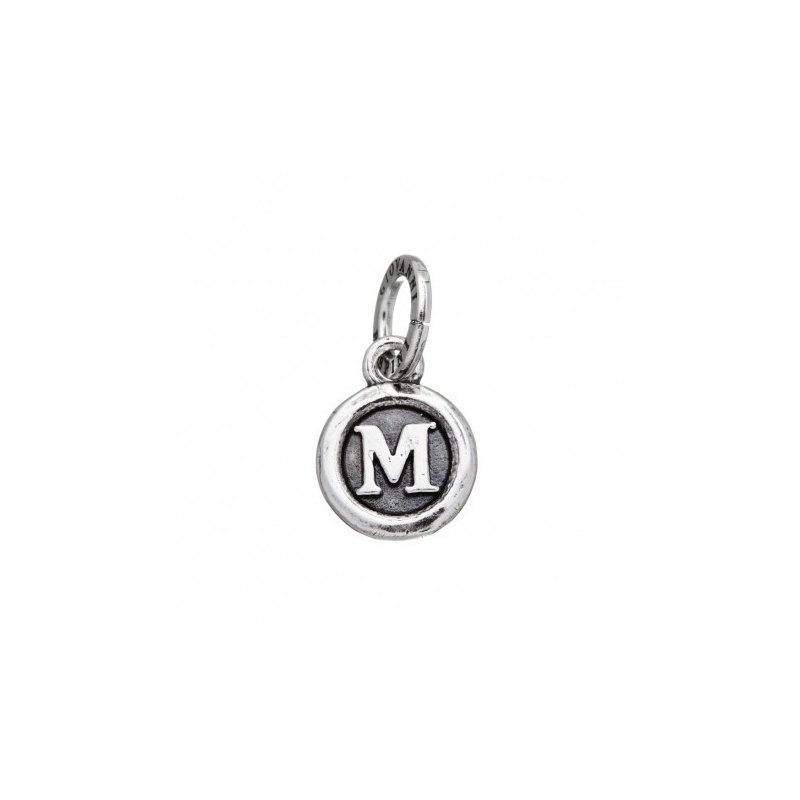 Giovanni Raspini - Charm Lettera Bottone 'M' - Argento