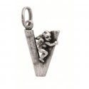 Giovanni Raspini - Charm Lettera 'V' - Argento