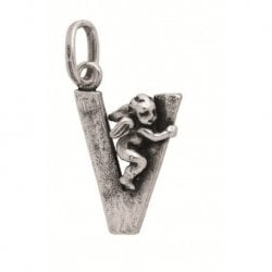 Giovanni Raspini - Charm Lettera 'V' - Argento