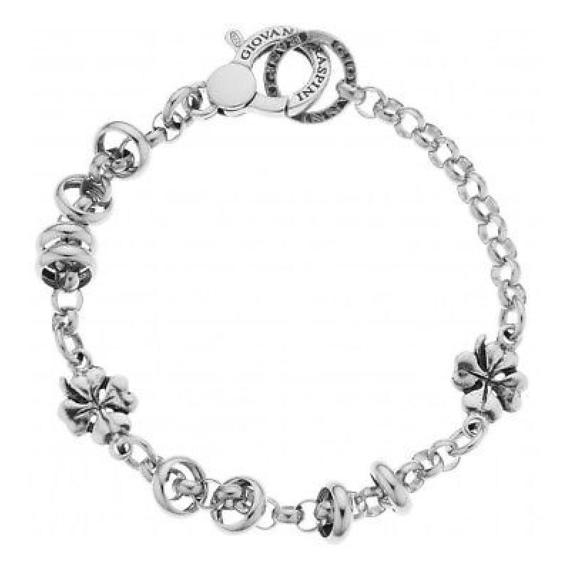 Giovanni Raspini - Bracciale Due Quadrifoglio - Argento