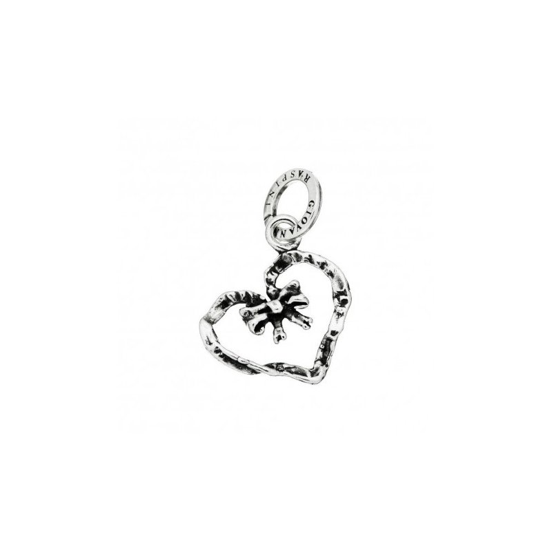 Giovanni Raspini - Charm Cuore Fiocco - Argento