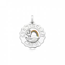 Chantecler - Ciondolo Logo Piccolo - Argento - Smalti Colorati