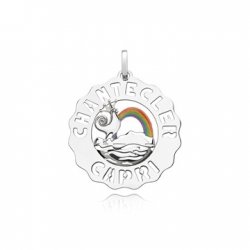 Chantecler - Ciondolo Logo Grande - Argento - Smalti Colorati