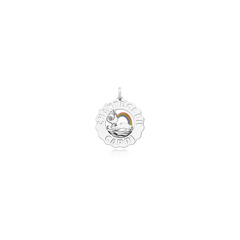 Chantecler - Ciondolo Logo Grande - Argento - Smalti Colorati