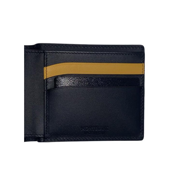 Montblanc - Portafoglio Meisterstück - Pelle - Nero/Giallo