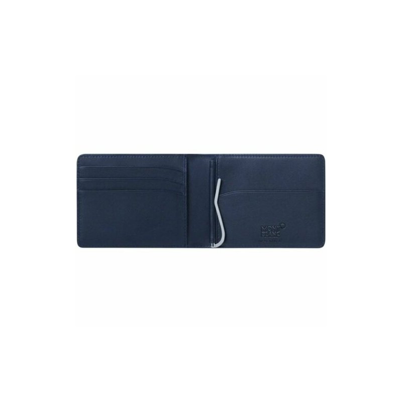 Montblanc - Portafoglio Meisterstück - Blu - Pelle