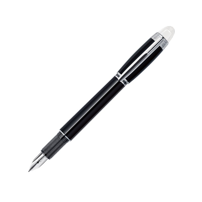 Montblanc - Stilografica Starwalker - Resina Nera - Platinum