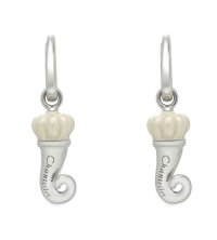 Chantecler - Orecchini A Forma Di Cornetto - Argento - Smalto