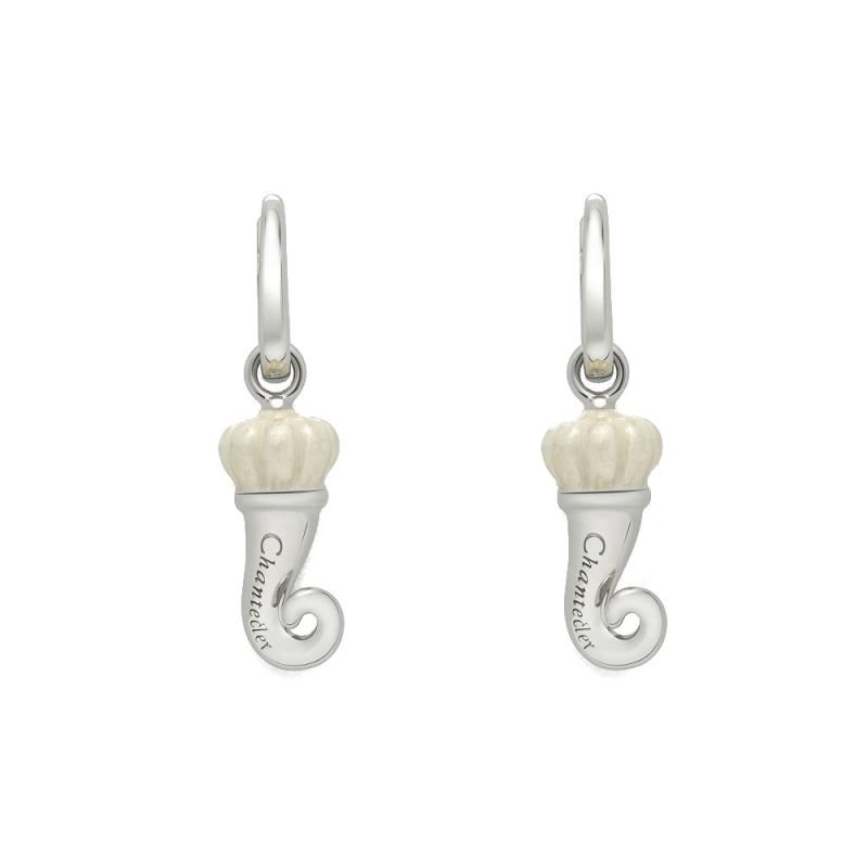 Chantecler - Orecchini A Forma Di Cornetto - Argento - Smalto