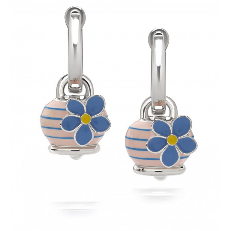Chantecler - Orecchini Campanella Micro - Argento - Smalto