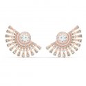 Swarovski - Orecchini Sparkling Dance - Grigio - Oro Rosa