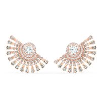 Swarovski - Orecchini Sparkling Dance - Grigio - Oro Rosa