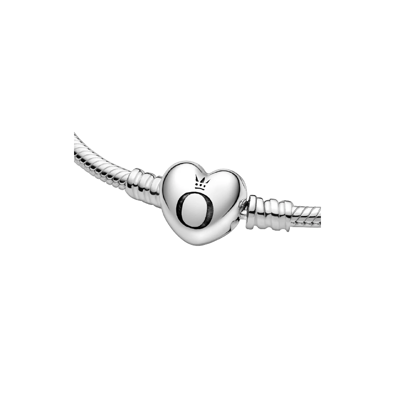 Silver Bracelet With Heart-Sha