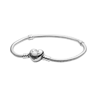 Silver Bracelet With Heart-Sha