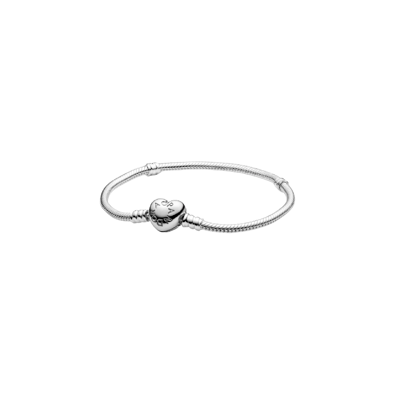 Silver Bracelet With Heart-Sha