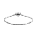 Silver Bracelet With Heart-Sha